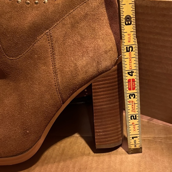 NWT - MICHAEL KORS SZ-10 REENA STUDDED Tall OTK Boots -approx 4” HEEL in ORIGINA - Picture 11 of 12